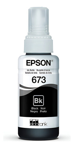 Tanque De Tinta (ecotank) Epson 673 Negro 70ml Original