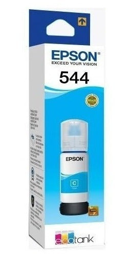 Tanque De Tinta Epson T544 Cian, 65ml Para L3110 L315