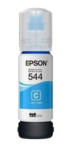 Tanque De Tinta Epson T544 Cian, 65ml Para L3110 L315