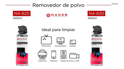 Naceb Aire Comprimido Para Remover Polvo Na-620, 440ml