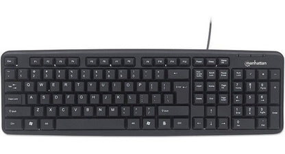 Kit De Teclado Mouse Manhattan 178464 Alámbrico Usb Negro Negro
