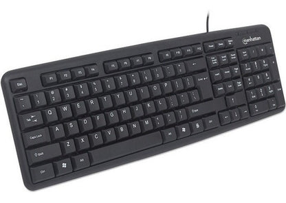 Kit De Teclado Mouse Manhattan 178464 Alámbrico Usb Negro Negro