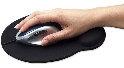 Mousepad Manhattan Descansa Muñecas Gel 20x24cm 4mm Negro Negro