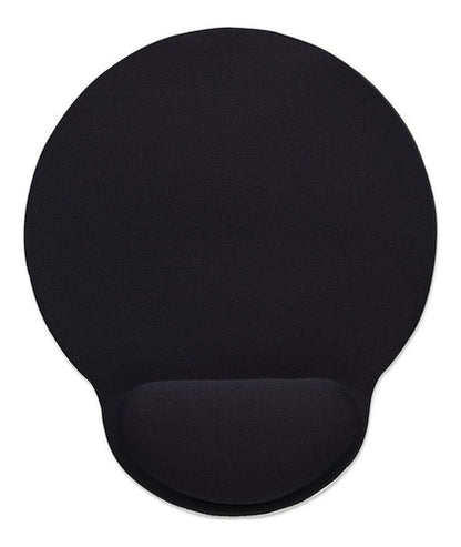 Mousepad Manhattan Descansa Muñecas Gel 20x24cm 4mm Negro Negro