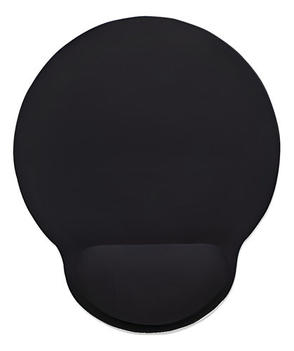 Mousepad Manhattan Descansa Muñecas Gel 20x24cm 4mm Negro Negro