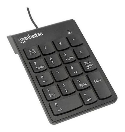 Manhattan Teclado Numérico 176354, Alámbrico, Usb, Negro Negro Español