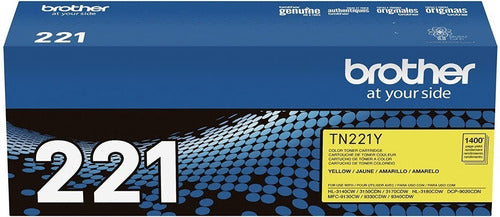 Tóner Brother Tn-221y Amarillo, 1400 Páginas Original