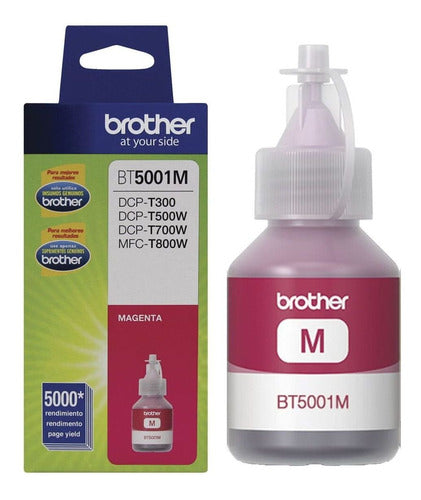Tanque Tinta Brother Bt5001m Magenta 5000 Páginas Original