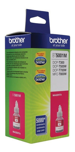 Tanque Tinta Brother Bt5001m Magenta 5000 Páginas Original