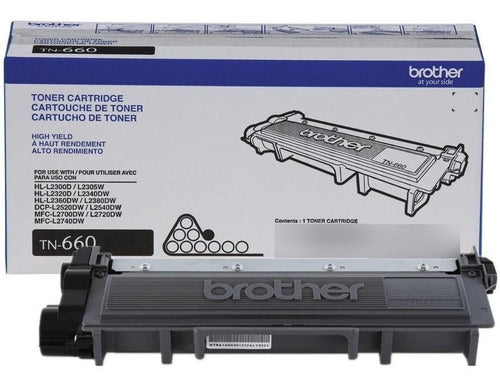 Tóner Brother Tn-660 Negro, 2600 Páginas Original