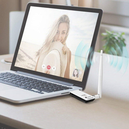 TP-LINK TL-WN722N 150Mbit/s adaptador y tarjeta de red - Accesorio de red (Inalámbrico, USB, 150 Mbit/s, Atheros, 4 dBi, 2.4 - 2.4835 GHz), Blanco