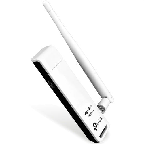 TP-LINK TL-WN722N 150Mbit/s adaptador y tarjeta de red - Accesorio de red (Inalámbrico, USB, 150 Mbit/s, Atheros, 4 dBi, 2.4 - 2.4835 GHz), Blanco