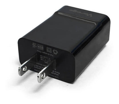 CARGADOR PARED CARGA RAPIDA VORAGO AU-302 QUICK CHARGE 2.4A NEGRO
