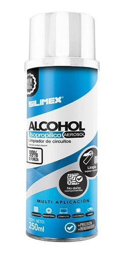 Silimex Alcohol Isopropilico En Aerosol Para Limpieza 250ml