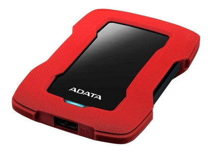 Disco Duro Externo Adata Hd330 2.5' 2tb Usb 3.1 Rojo/negro