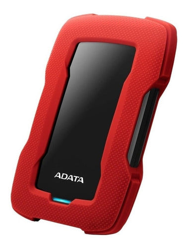Disco Duro Externo Adata Hd330 2.5' 2tb Usb 3.1 Rojo/negro