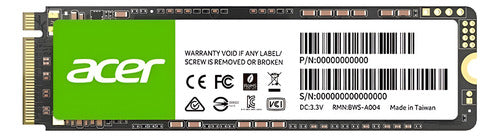 Ssd Acer Fa100 Nvme, 512gb, Pci Express 3.0, M.2