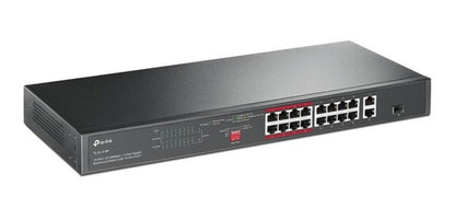 Switch Tp-link Fast Ethernet Tl-sl1218p, 16 Puertos 100mbps