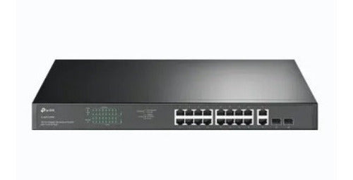 Switch Tp-link Fast Ethernet Tl-sl1218p, 16 Puertos 100mbps