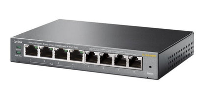 Switch Tp-link Tl-sg108pe, Negro, 8 Puertos 10/100/1000 Mbps