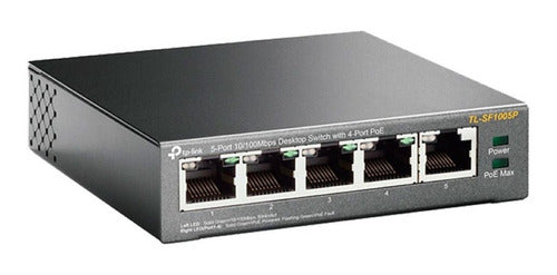 Switch Tp-link Fast Ethernet Tl-sf1005p 5 Puertos 100mbps