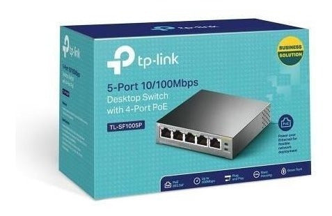Switch Tp-link Fast Ethernet Tl-sf1005p 5 Puertos 100mbps