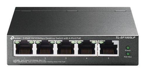 Switch Tp-link Fast Ethernet Tl-sf1005p 5 Puertos 100mbps