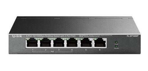 Switch 6 Puertos Tp-link Tl-sf1006p Poe Escritorio 10/100mbp
