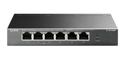 Switch 6 Puertos Tp-link Tl-sf1006p Poe Escritorio 10/100mbp