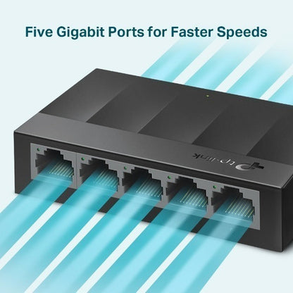 Switch Tp-link Gigabit Ethernet Ls1005g 5 Puertos 10 Gbit