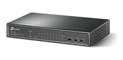 Switch Tp-link Tl-sf1009p 8 Puertos 10/100 Mbps Poe Negr /vc