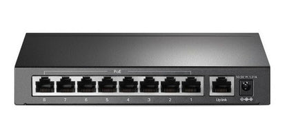 Switch Tp-link Tl-sf1009p 8 Puertos 10/100 Mbps Poe Negr /vc