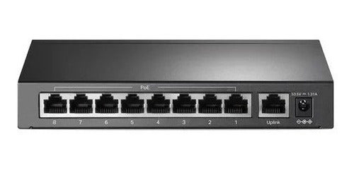 Switch Tp-link Tl-sf1009p 8 Puertos 10/100 Mbps Poe Negr /vc