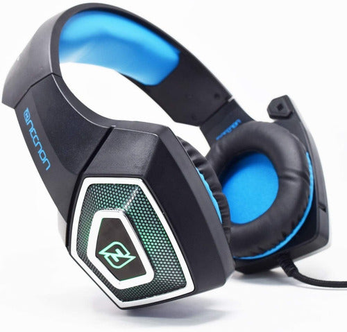 Necnon Audífonos Gamer Nbhg-dragon Alámbrico 3.5mm Negroazul