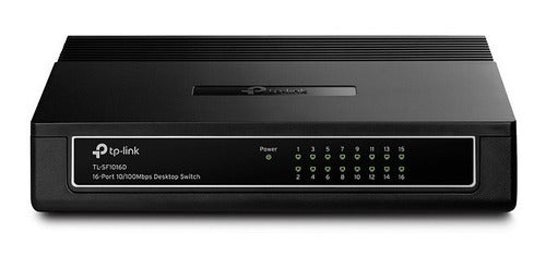 Switch 16 Puertos Tp-link 10/100 Mbps Tl-sf1016d Plug & Play
