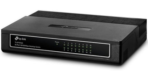 Switch 16 Puertos Tp-link 10/100 Mbps Tl-sf1016d Plug & Play
