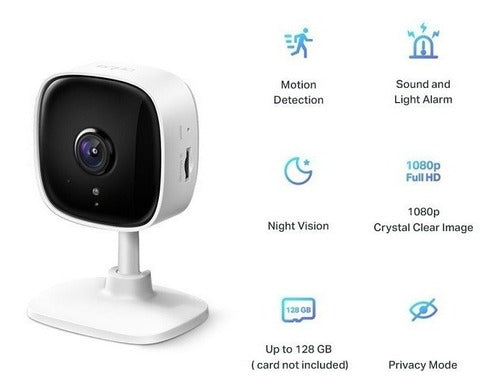 Tp-link Cámara Smart Wifi Interiores Tapo C100 1920 X1080