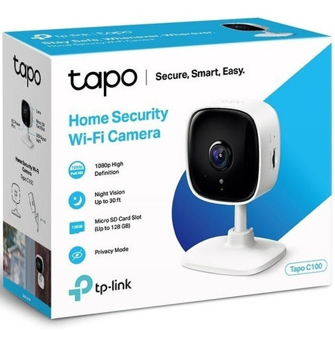 Tp-link Cámara Smart Wifi Interiores Tapo C100 1920 X1080