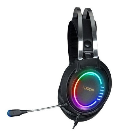 Gamdias Audífonos Gamer EROS M3, Alámbrico, 1.8 Metros, USB, Negro