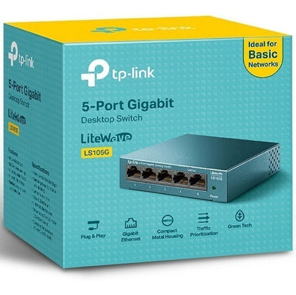 Switch Tp-link Gigabit Ethernet 5 Puertos 10/100/1000mbps