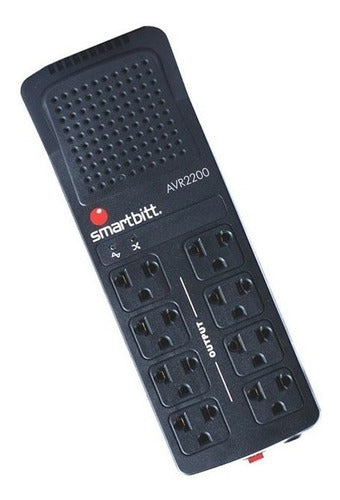 Regulador De Energía Smartbitt Prot Descargas 8 Cont 2200va