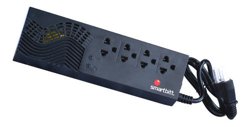 Regulador De Voltaje Smartbitt Sbavr1200s 1200va Entrada Y Salida De 120v Negro
