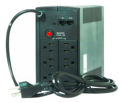 Regulador De Voltaje Smartbitt Smart Interactive Sbnb800 800va Entrada Y Salida De 120v Ca Negro