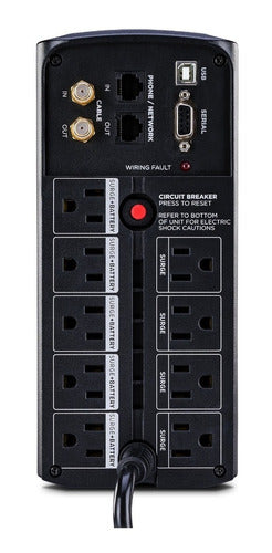 No Break Cyberpower Cp850avrlcd, 510w, 850va, 9 Contactos