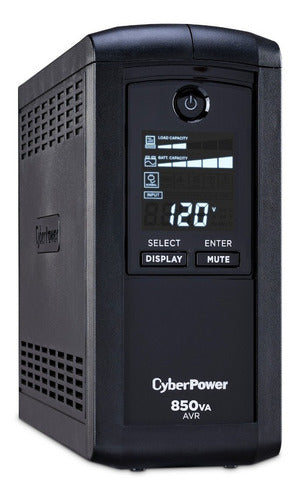 No Break Cyberpower Cp850avrlcd, 510w, 850va, 9 Contactos