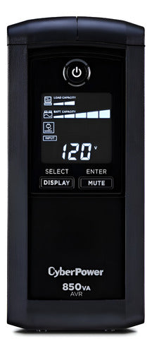 No Break Cyberpower Cp850avrlcd, 510w, 850va, 9 Contactos