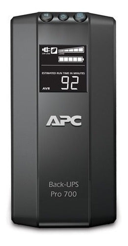 No-break Apc - 700 Va ,420 W, 12 H, Negro, Hogar Y Oficina