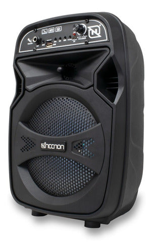 Bocina Necnon Nb-08c Con Bluetooth Negra 100v/240v
