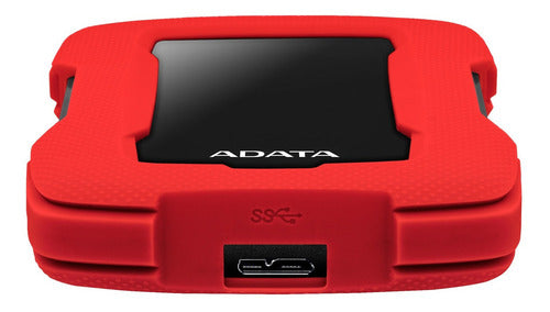 Disco Duro Externo Adata Hd330 2.5 1tb Usb 3.1 Rojonegro