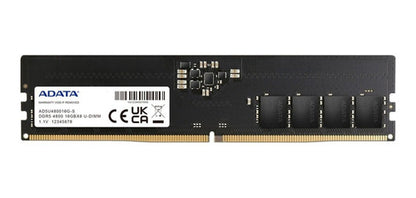 Memoria Ram Color Negro  16gb 1 Adata Ad5u480016g-s
